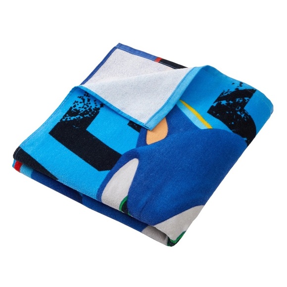 Sonic the Hedgehog Beach Towel Sonic & Shadow  28 x 58 Super Soft Sega Summer - Picture 7 of 9